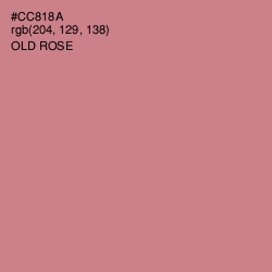 #CC818A - Old Rose Color Image